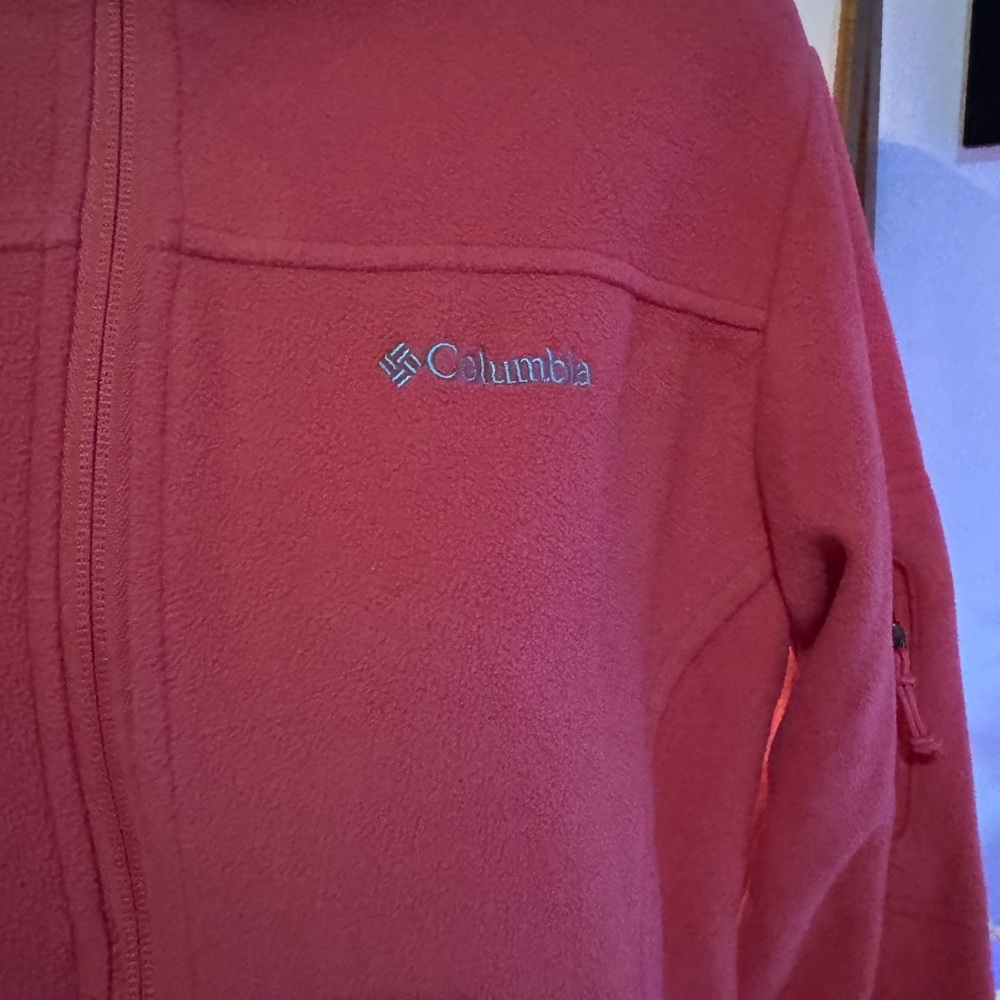 Columbia Women’s Full Zip Fleece Jacket | Coral Pink| Size M - Picture 2 of 5